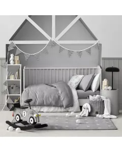 Bed linen set for babies ANTHRACITE 
