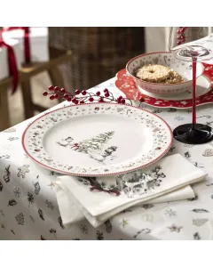 Serving plate SNOWFUN