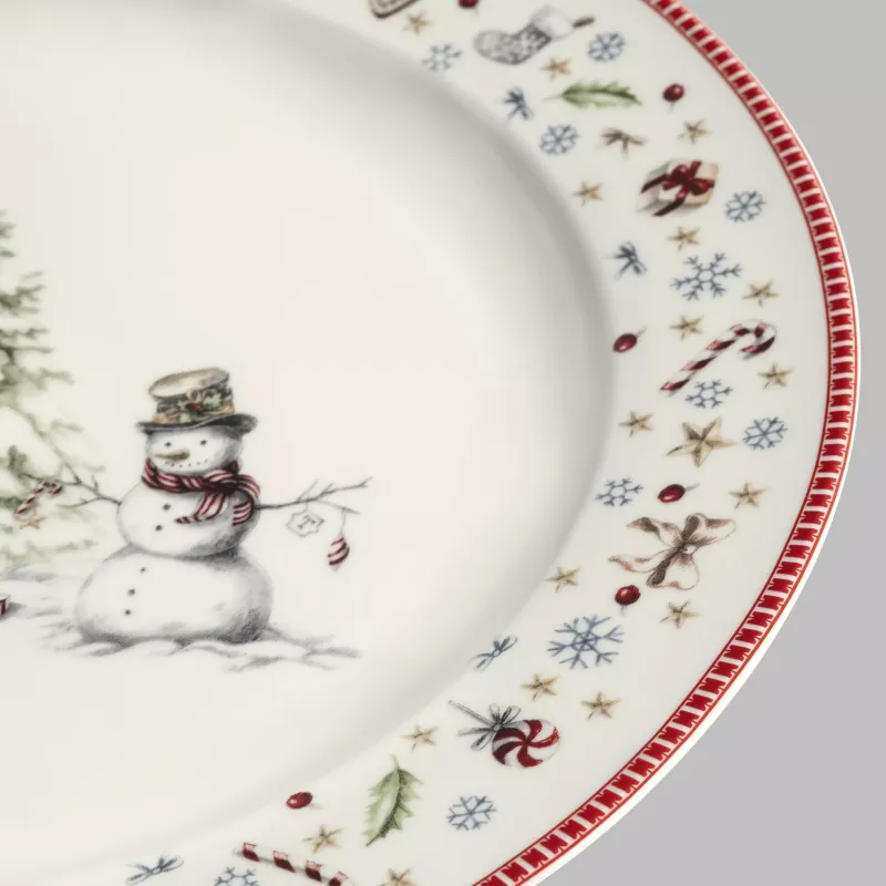 Serving plate SNOWFUN