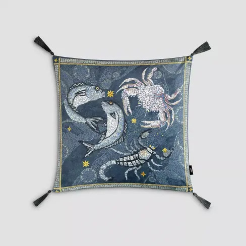 Decorative pillow ELEMENTY AQUA