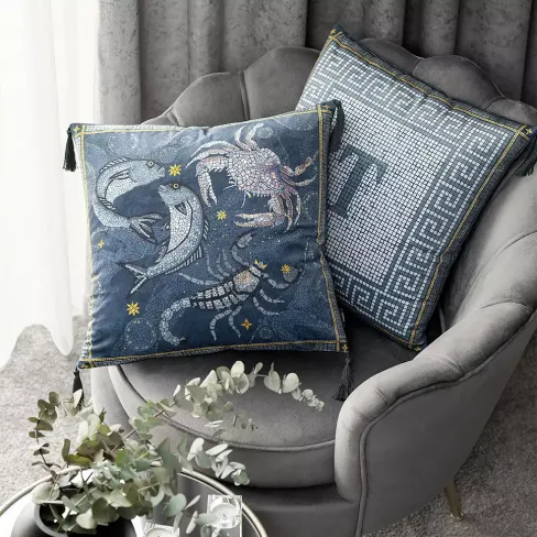 Decorative pillow ELEMENTY AQUA