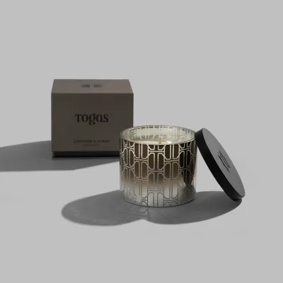 Scented candle LAVENDER & AMBER