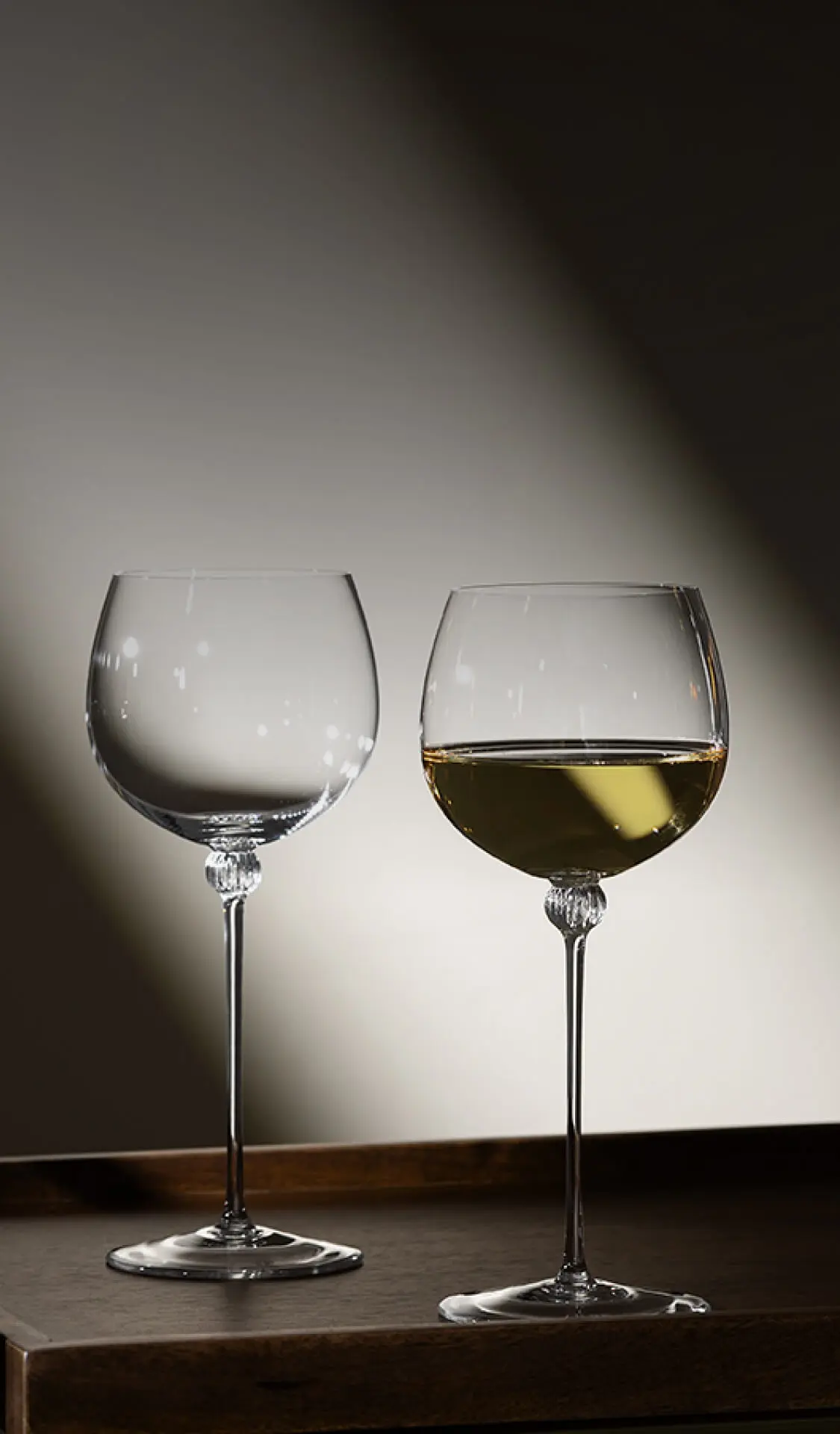 Wine and champagne glasses